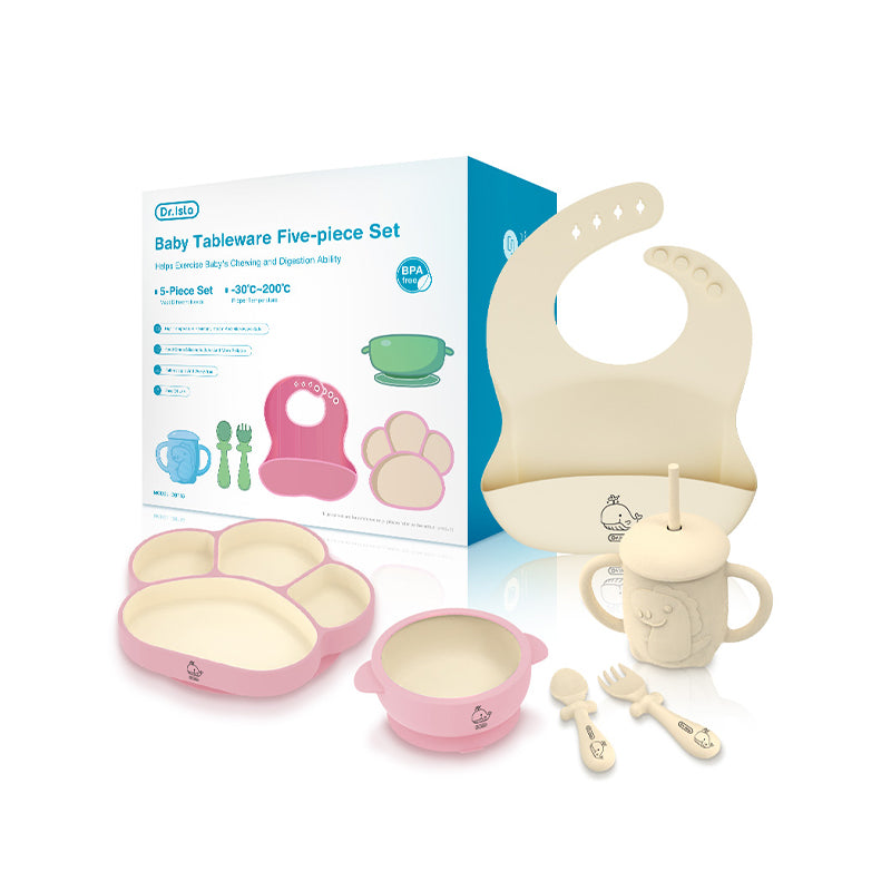 Silikon Babygeschirr 5 tlg. Set 